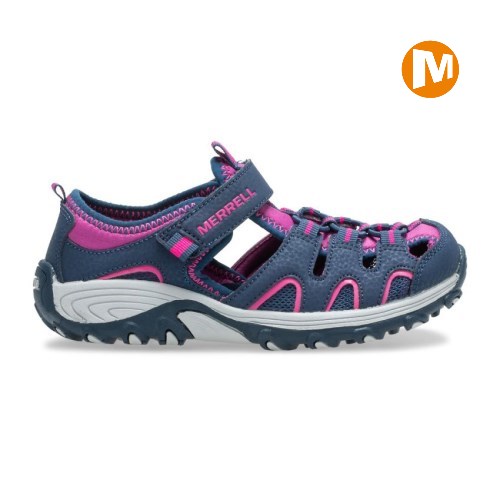 Merrell Hydro H2O Hiker Sandalen Kinder Navy/Rosa [DE-HSJNF]